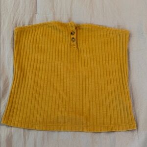 American Eagle Outfitters Mustard Ribbed Top
